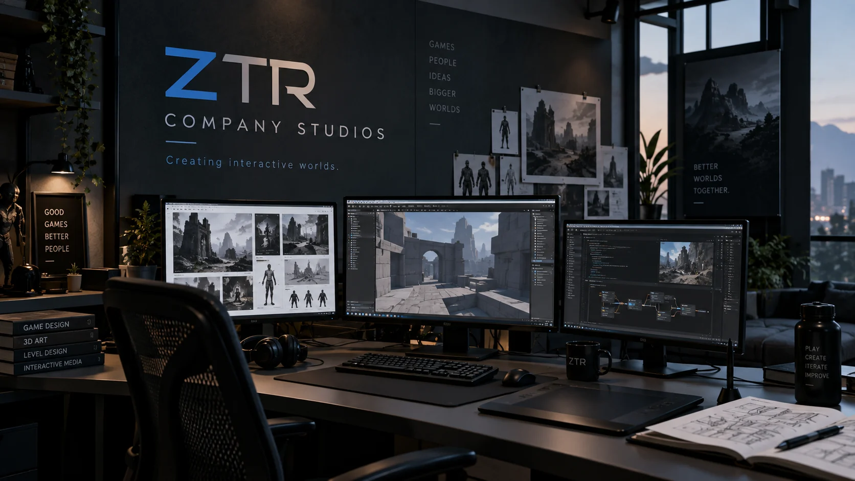 ZTR Company Studios — identidade de game studio
